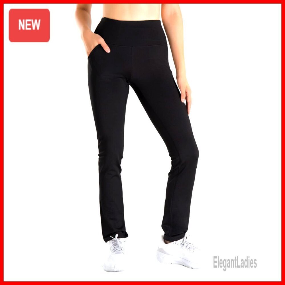 Fleece Lined Thermal Pants Slim Fit Winter Snow Pants with 5 Pockets